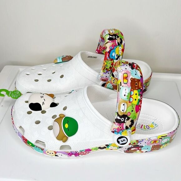 Squishmallows Crocs Classic Clog - White / Multicolor Mens 9/Womens 11 Nwt - Picture 3 of 7